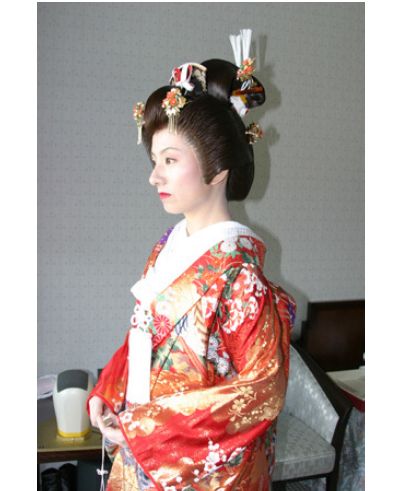 色打掛 かつら 着付